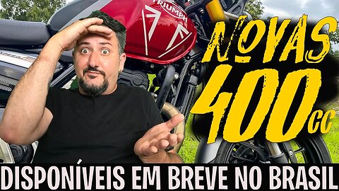 Custando menos de 30 mil novas Triumph 400 estarão disponíveis em BREVE no BRASIL