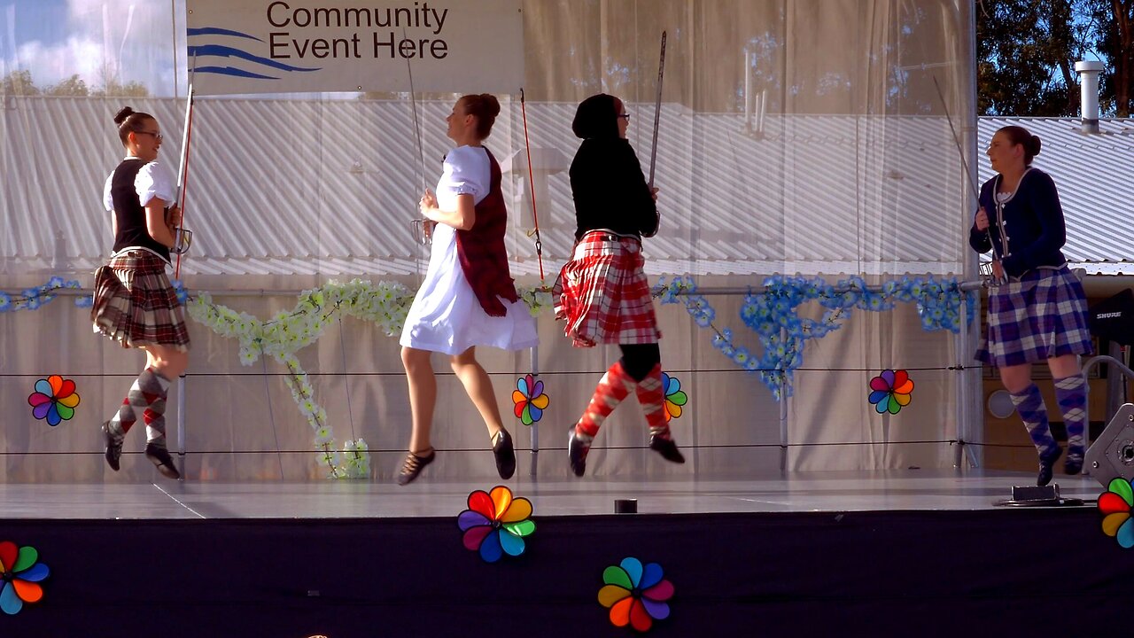 Scottish Highland Dancing at Cockburn Cultural Fair in Western Australia