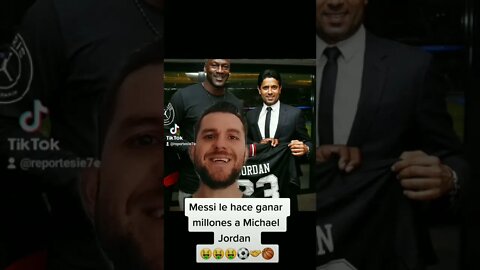 De cuando Messi le hizo ganar millones de dólares a Michael Jordan 🤑🤑🤑⚽🤝🏀