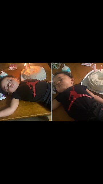1-year-old Can't Stay Awake For His Own Birthday Party