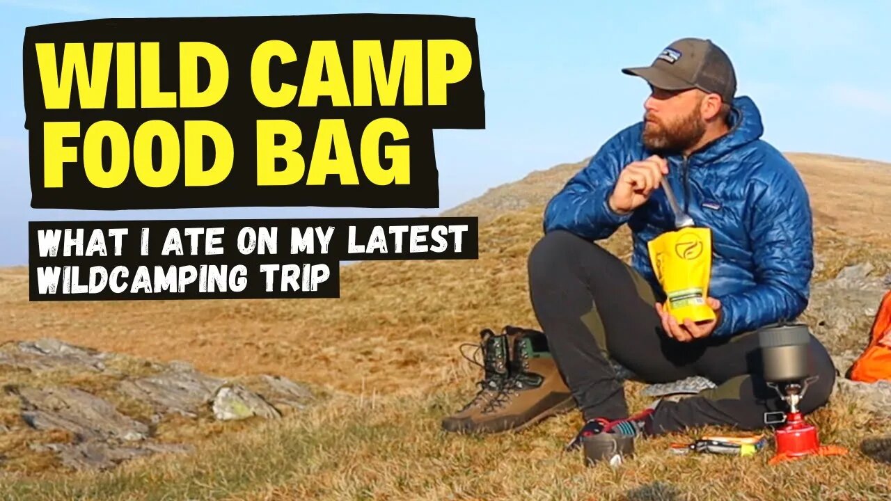 Wild Camping Food Bag, Here's what I ate on my latest wild camping trip in Snowdonia!