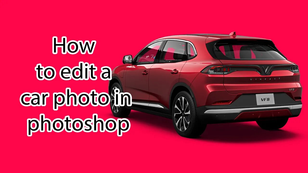 How to edit a car photo in photoshop । Post processing automotive photo