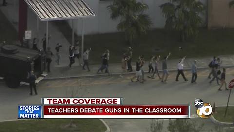 Teachers debate guns in the classroom