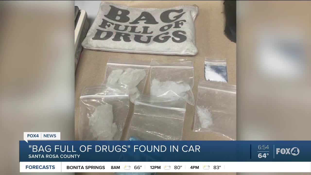 Bag labeled 'Bag Full of Drugs' leads to Florida arrests