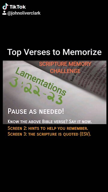 Top Verses To Memorize, Lamentations 3:22-23