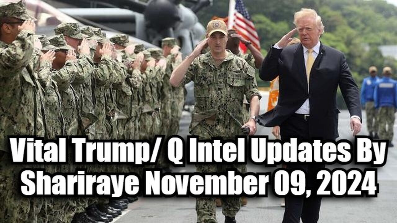 Vital Trump/ Q Intel Updates By Shariraye - 11/10/24.