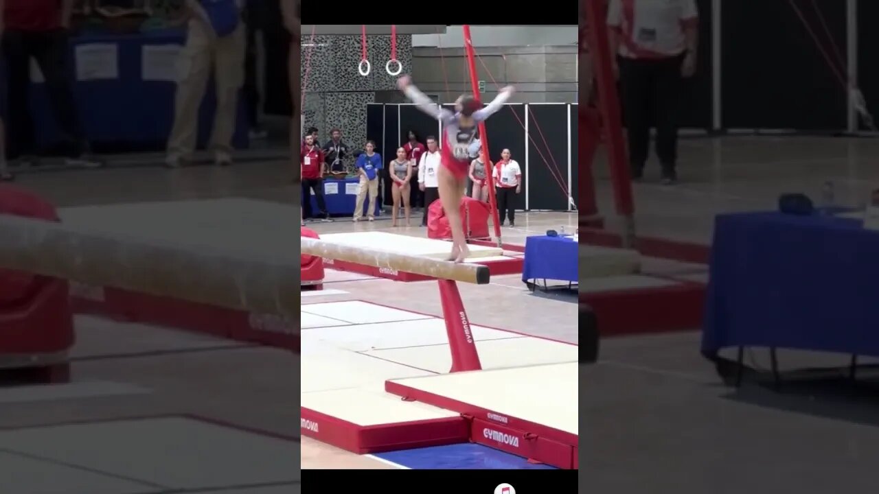 Tiana Sumanasekera 🇺🇸 Beam Dismount Pan American Championships 2023 #shorts