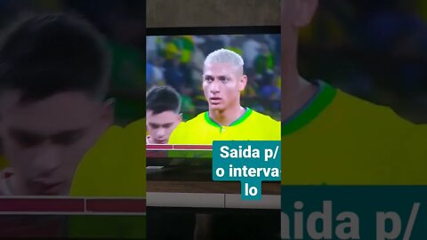 Leaving for the break - Brazil vs Switzerland - Qatar World Cup 11/28/2022 - Saída para o intervalo