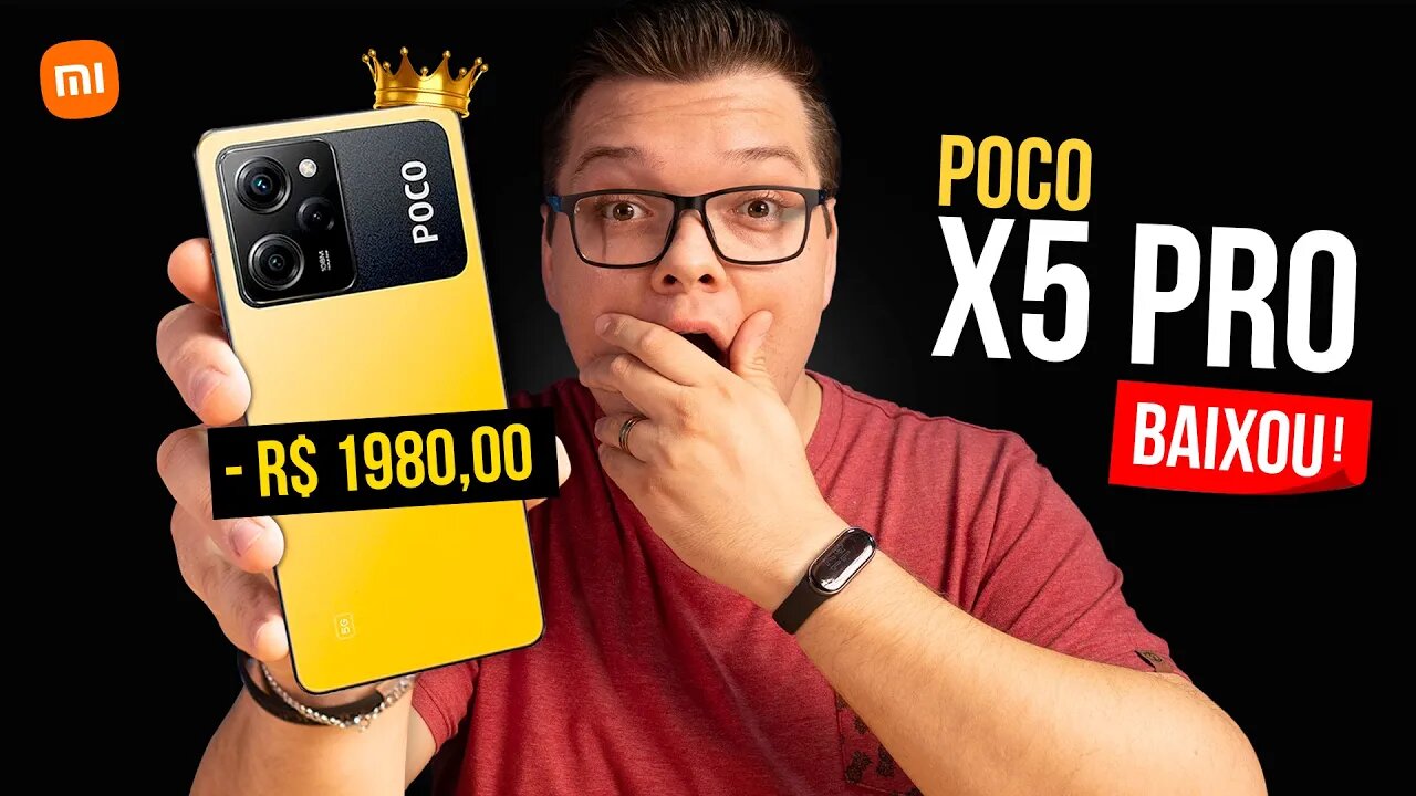 Novo S20 FE? POCO X5 PRO tá IMBATÍVEL nesse PREÇO! BAIXOU denovo!