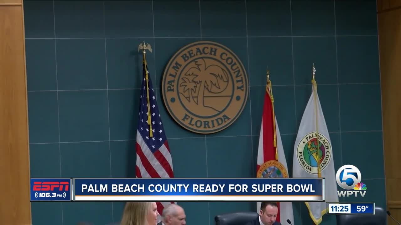 Palm Beach County commissioners announce Super Bowl celebration week for Palm Beach County