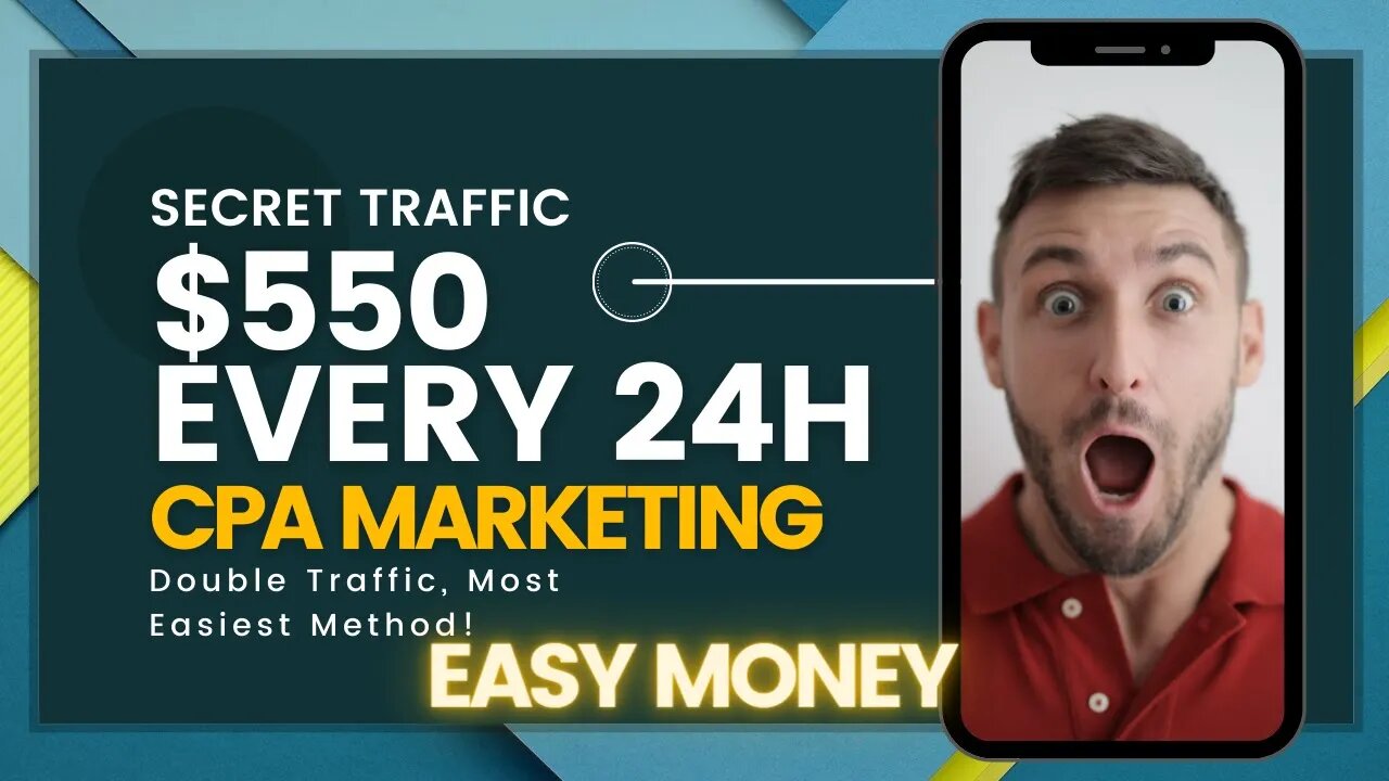 SECRET Traffic! $550 Every 24 Hours | CPA Marketing Tutorial | Promote CPA Offer for Free, Earning