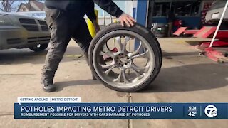 Potholes impacting metro Detroit drivers