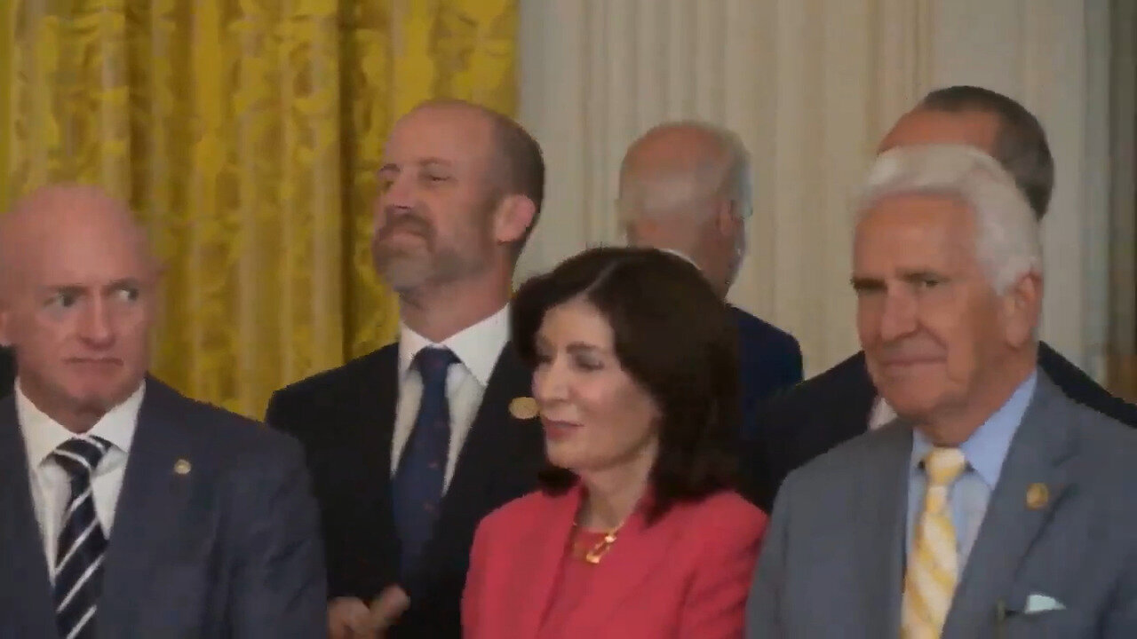 Look On Dems' Faces As Biden Answers Netanyahu Question While Trying To Bolt Presser Is Priceless