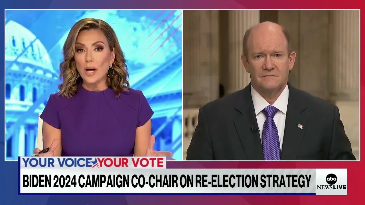 Democrat Senator Chris Coons Says "There's Nothing To These Challenges" On Biden's Mental Acuity