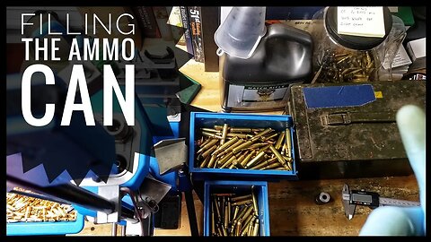 223 Load And Chat At The Dillon 550 - Filling The Ammo Can With 62gr FMJ