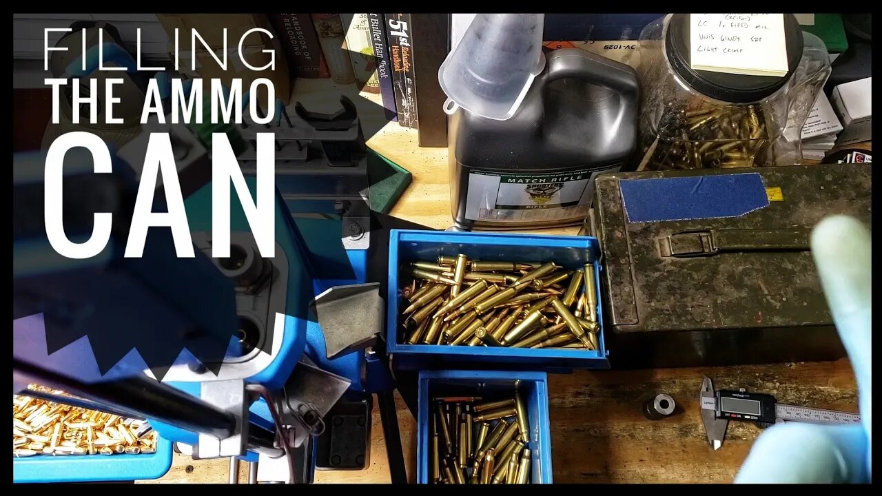 223 Load And Chat At The Dillon 550 - Filling The Ammo Can With 62gr FMJ