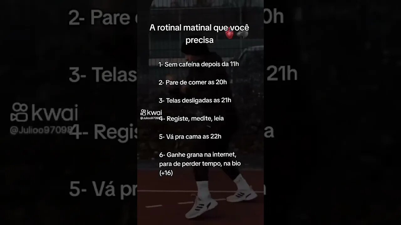 Rotina de um Campeão