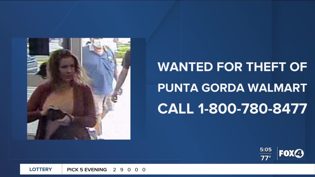 Woman wanted for theft at Punta Gorda Walmart