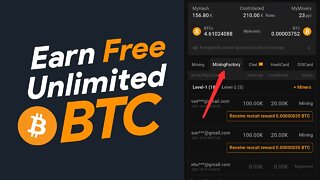 Earn Free Unlimited Bitcoin (BTC) Daily On Your Smartphone