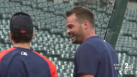 Trey Mancini back in Baltimore