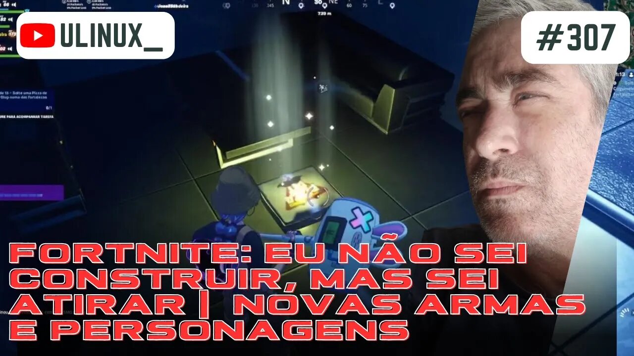 Fortnite: eu não sei construir, mas sei atirar | Novas armas e personagens | #EpicPartner:ULINUX