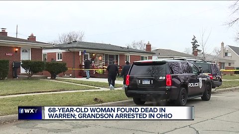 68-year-old woman found dead in Warren, grandson arrested in Ohio