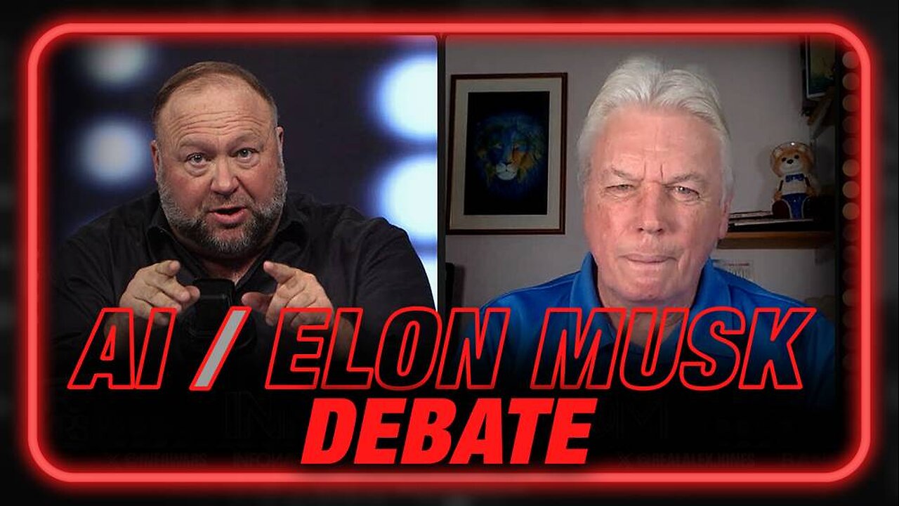 Watch The Full AI Elon Musk Debate With Alex Jones and David Icke