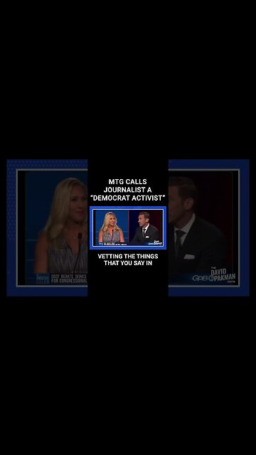 Marjorie Taylor Greene Calls Debate Moderator a "Democrat Activist" #shorts