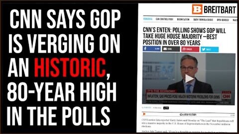 Breaking News - Democrats Face Historic Defeat, Cnn Says Gop At Eighty-Year Polling Record