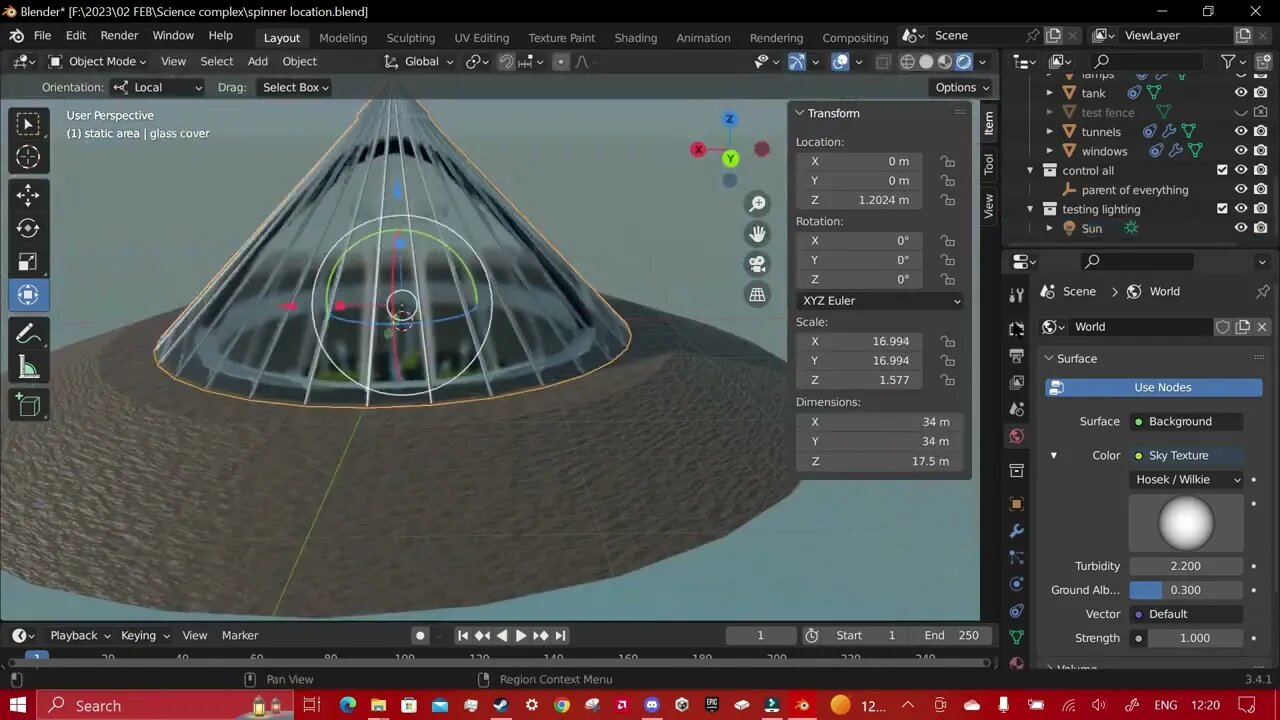 Science Complex build (Part 2, Textures for the Spinner)