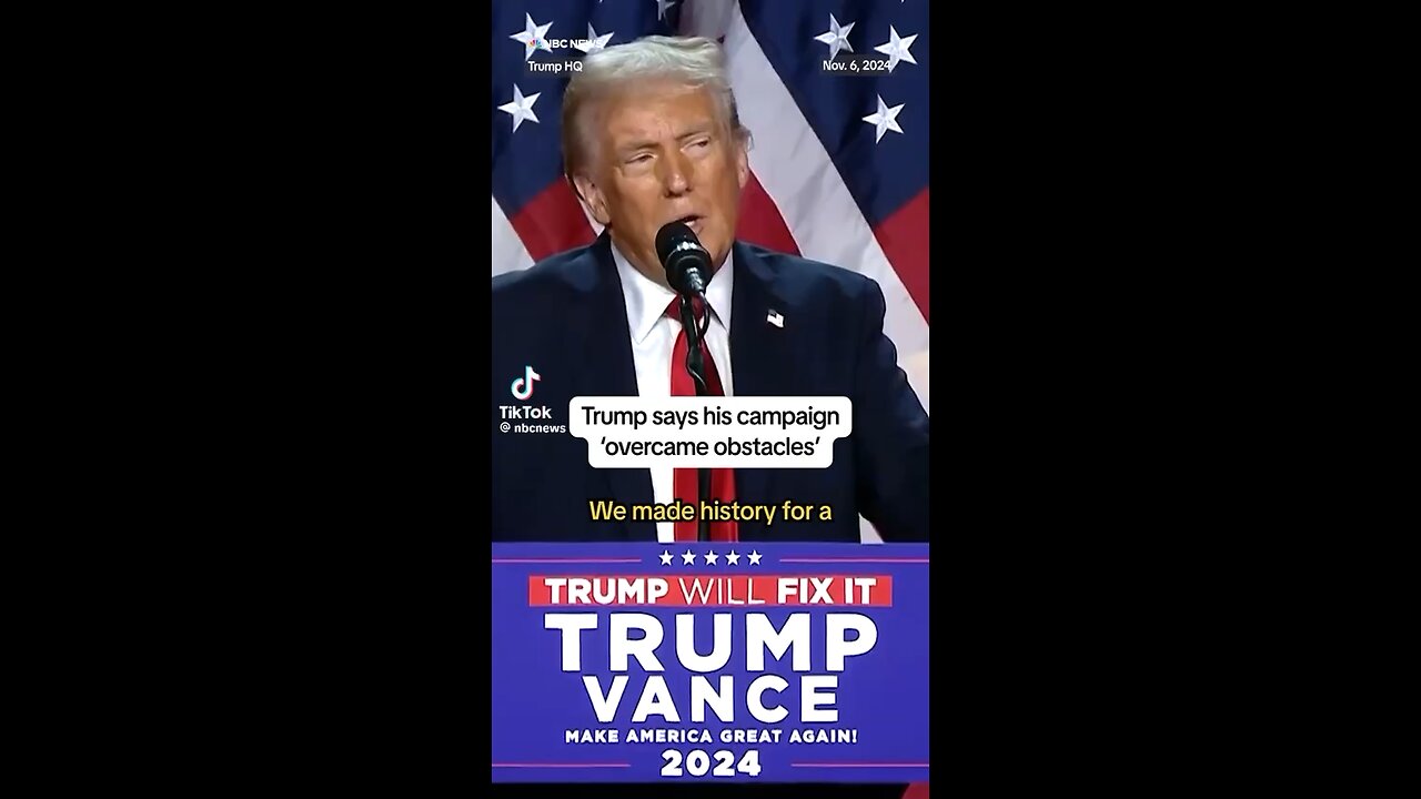 History was made. Greatest comeback ever! President Trump/Vance 2024!!