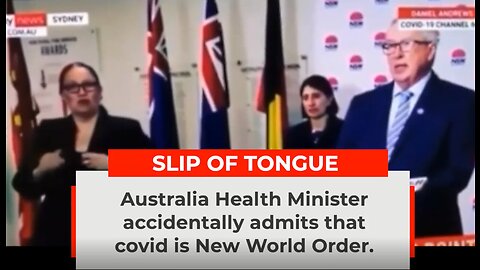 Australia Health Minister calls Covid the NEW WORLD ORDER- October 2020