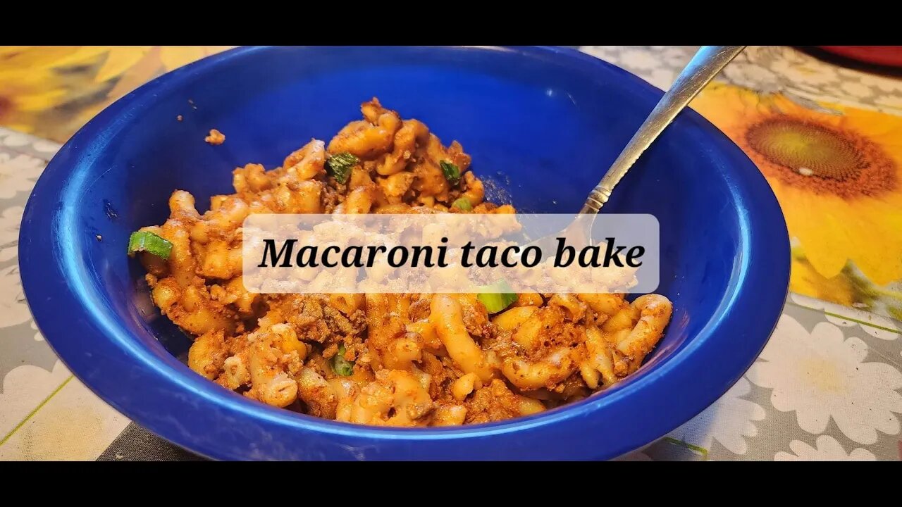 Macaroni taco bake #pasta #mexicanfood