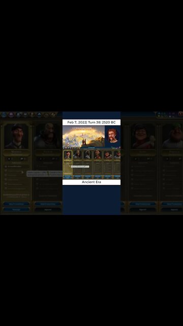 #oneturnadaychallenge #civ6 – Turn 38 - GOVERNOR! #shorts
