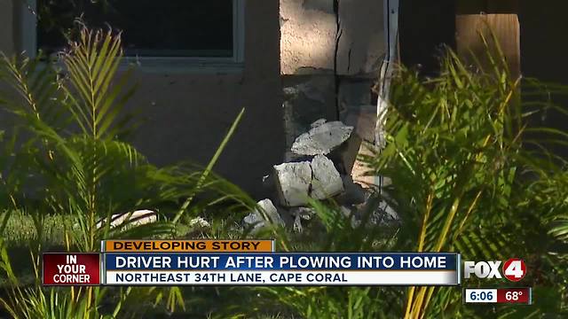 Man plows into Cape Coral home