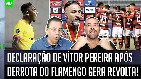 "O Vítor Pereira SÓ PODE ESTAR MALUCO! Isso que ele FALOU foi..." DEBATE FERVE após Aucas x Flamengo