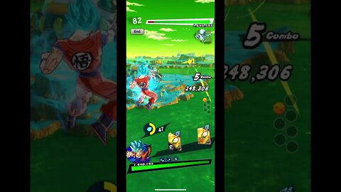 Universe 6 Saga Super Saiyan God SS Goku Gameplay - Dragon Ball Legends