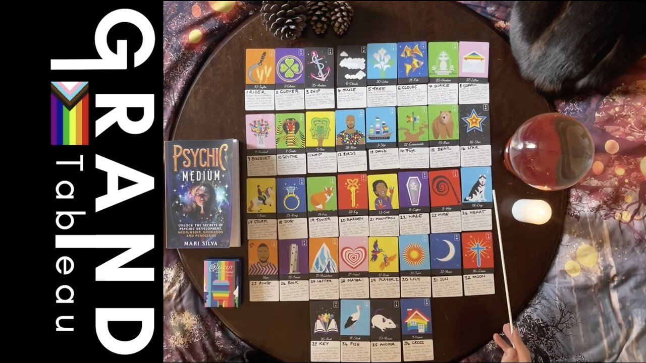The Art Of Lenormand How To Read a ❤️ & ROMANCE 8x4+4 Grand Tableau For LGBTQIA+ 🌈 A Master Class📚