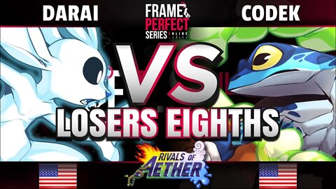 FPS6 Online - Pink | Darai (Ori, Ranno) vs. SRN | Codek (Ranno) - Rivals of Aether Losers Top 8