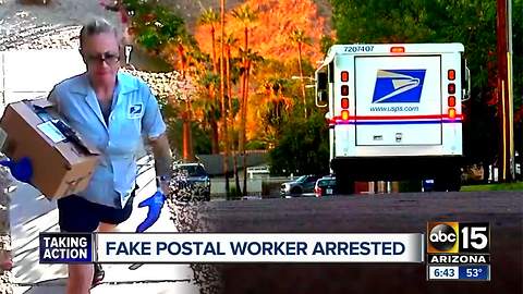 Fake postal worker arrested