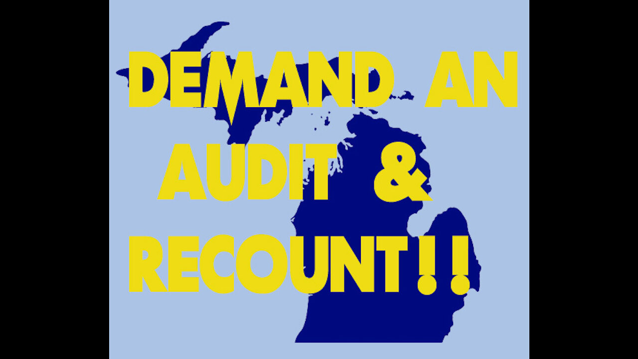 DEMAND AND AUDIT AND RECOUNT IN MICHIGAN