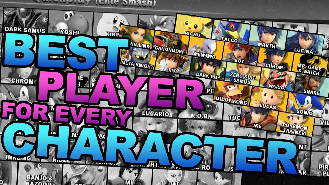 Best Player With Each Character in Smash Ultimate (#19 Pichu - #38 Sonic)