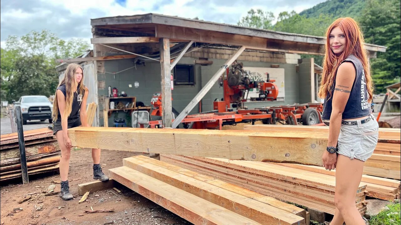 Sawmill Siblings: milling hemlock is what we do best!