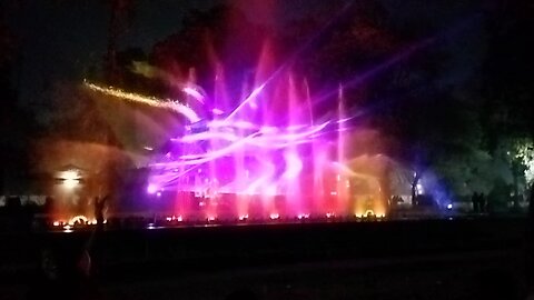 Madhya Pradesh Rose Garden Night waterfall Show