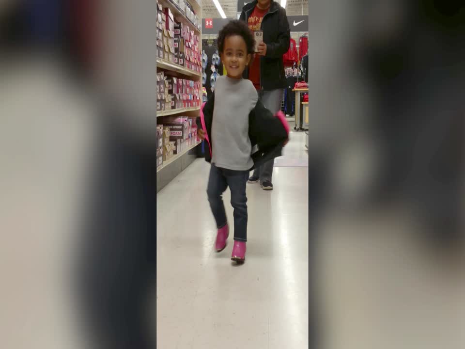 Tot Girl Shows off Awesome Shoes