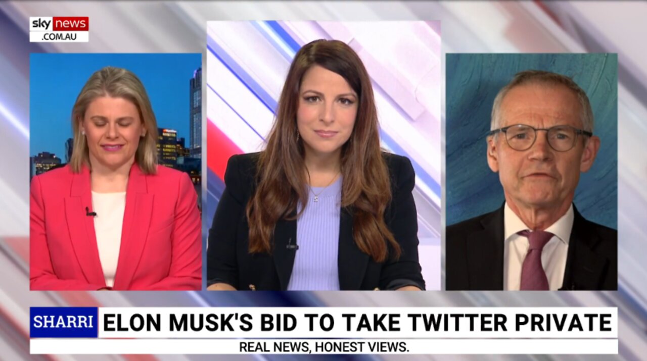 SKY NEWS AU: 'No surprise' Twitter is fighting to stop Elon Musk takeover