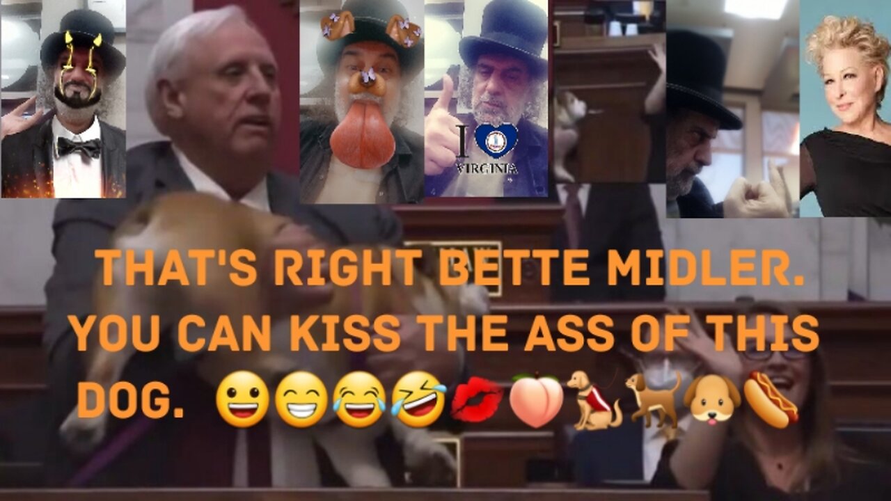 Justice Told Midler To Kiss The Behind Of His Dog. 😀😁😂🤣💋🍑🐕‍🦺🐕🐶🌭