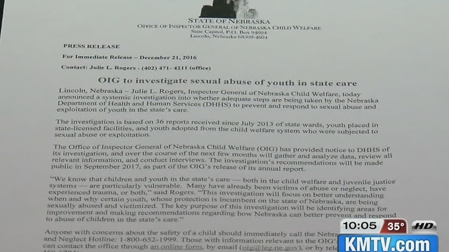36 cases of sexual abuse in state foster care system