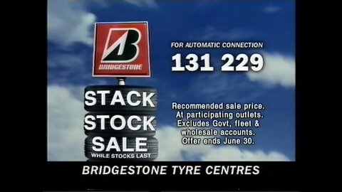 TVC - Bridgestone: Stack Stock Sale (1999)