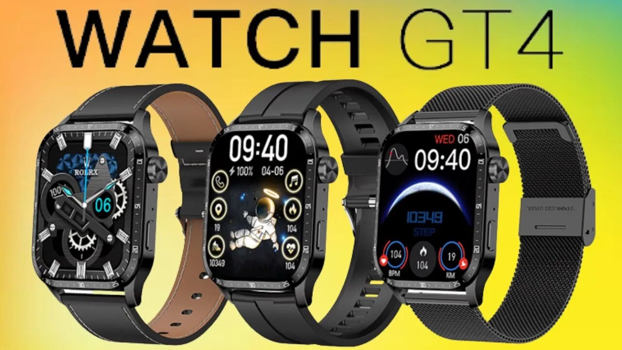 Smartwatch GT4 Multiple NFC 2 Microphones Customize Ringtones